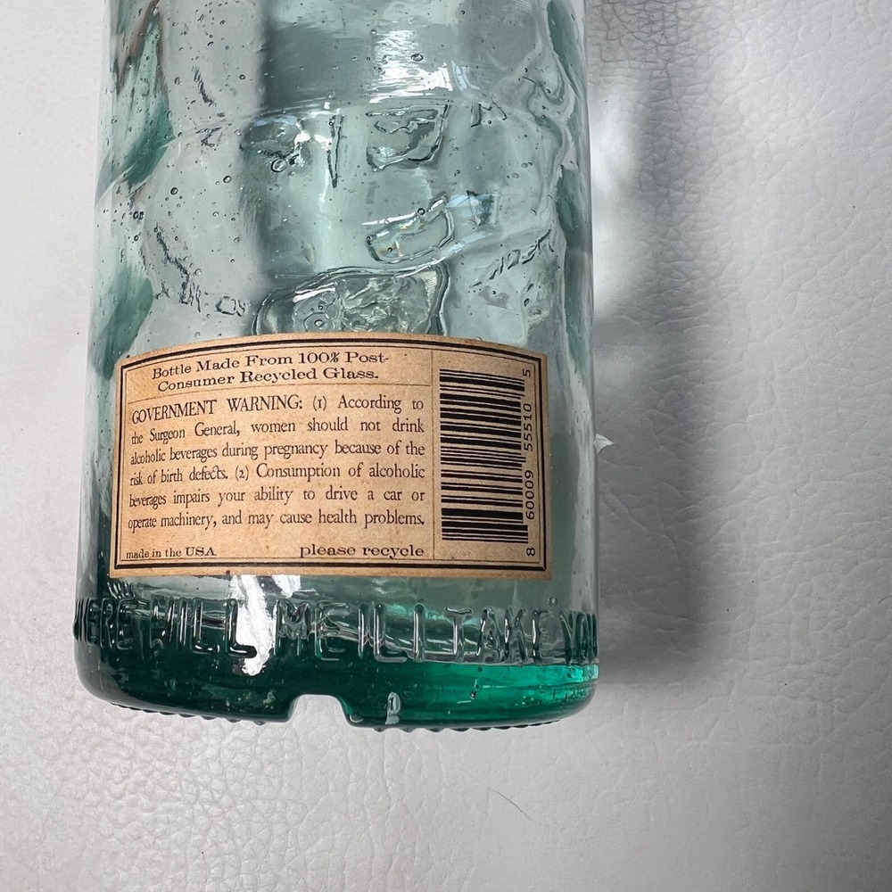 Pair of Meili Vodka Empty Bottle Jason Momoa Recycled Glass Green Montana Spirit - Picture 7 of 11
